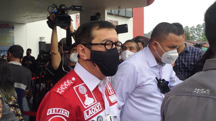 Menteri Hukum dan HAM Yasonna Laoly.(Ika) Portalkota.id