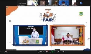 Buka Virtual Jobfair, Arief Sampaikan Program Peningkatan Kompetensi Masyarakat di Dunia Kerja.(ist) Portalkota.id