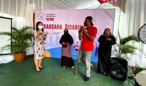 HUT Satu Dasawarsa, OJK Gelar Pelatihan wirausaha Bagi Penyandang Disabilitas.(ist) Portalkota.id