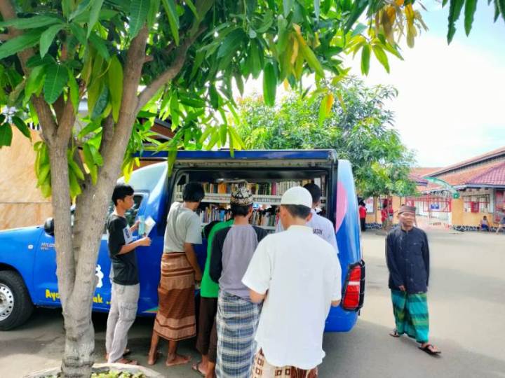 Perpustakaan Keliling DPAD Masuk Lapas Pemuda Kelas II A.(ist) Portalkota.id