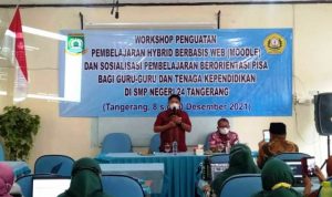 Workshop Penguatan Pembelajaran Hybrid Berbasis Web.(ist) portalkota.id