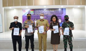 Bupati Zaki Bersama Kapolresta Tangerang, Dandim dan Kajari Disuntik Vaksin Booster.(ist) portalkota.id