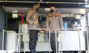 Kapolda Banten Tinjau Posko Pengungsian Gempa dan Dapur Umum di Kecamatan Sumur Pandeglang.(ist) portalkota.id