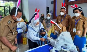 Puskesmas Pagedangan Gencarkan Vaksinasi Anak, 9.601 Anak Sudah Tervaksin.(ist) portalkota.id