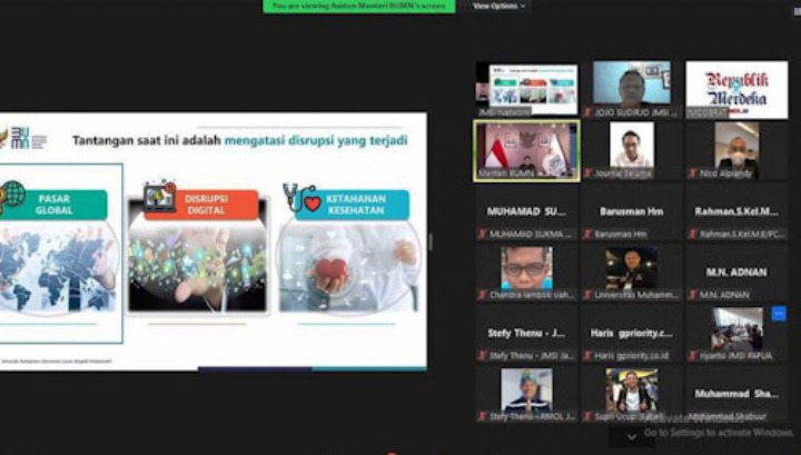 Erick Thohir: Media Harus Jadi agen Check And Balance.(ist) Portalkota.id