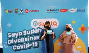 SehatQ Buka Sentra Vaksinasi Booster di Pasar Intermoda dan 2 Clubhouse.(ist) Portalkota.id