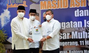 Bupati Zaki Resmikan Masjid Ash-Shomad Citra Raya.(ist) Portalkota.id