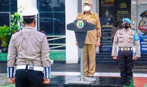 Wali Kota Benyamin Pimpin Apel Gelar Pasukan Operasi Ketupat 2022.(ist) Portalkota.id