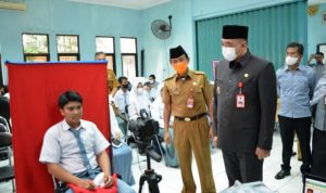 Bupati Zaki Launching Program Disdukcapil Goes to School.(ist) Portalkota.id