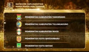 Pemkab Tangerang Raih Implementasi Manajemen ASN Terbaik Tingkat Nasional.(ist) Portalkota.id