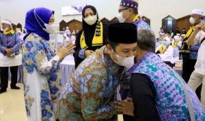 Wali Kota Sambut Kedatangan Rombongan Pertama Jamaah Haji Kota Tangerang.(ist) Portalkota.id