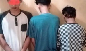 Dalam Waktu Dua Jam, Polsek Cibeber Gerak Cepat Amankan Tiga Pelaku Curas.(ist) Portalkota.id