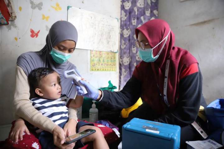 Kejar Target Cakupan BIAN, Dinkes Lakukan Secara Door to Door.(ist) Portalkota.id
