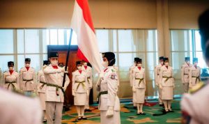 Kukuhkan 50 Anggota Paskibraka, Wali Kota: Jaga Kondisi Konsentrasi dan Tampil Baik.(ist) Portalkota.id