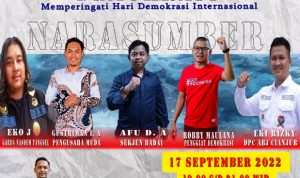 Peringati Hari Demokrasi Internasional, Pokja Wartawan Harian Tangsel Bareng BADAI Gelar Talkshow.(ist) Portalkota.id