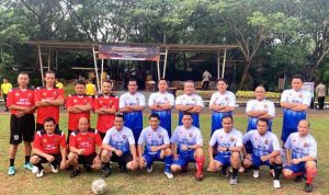 Laga Persahabatan Tim Polda Banten Babat Habis Mitra Media 6-2.(ist) Portalkota.id