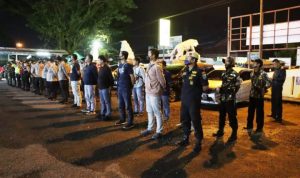 Pamatwil Polda Banten Gelar Patroli Skala Besar di Polres Lebak.(ist) Portalkota.id