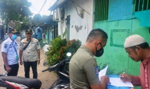 Satpol PP Data Bangunan Liar di Kalimati Pasar Kemis.(ist) Portalkota.id