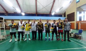 Tonton Laga Final Bulutangkis Popsel, Benyamin Puji Kualitas Pemain.(ist) Portalkota.id