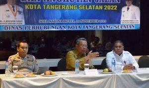 Wali Kota Tangsel Benyamin Davnie membuka Rapat Koordinasi LLAJ.(ist) Portalkota.id