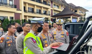 Ditlantas Polda Banten Launching ETLE Portable.(ist) Portalkota.id