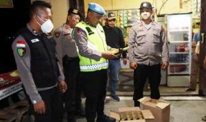 Operasi Pekat II Maung 2022, Polres Lebak Amankan Puluhan Botol Miras.(ist) Portalkota.id