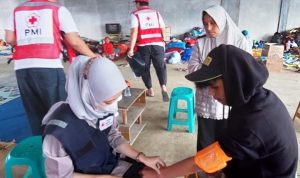 PMI Kabupaten Tangerang Buka Posko Pengobatan Gratis di Cianjur.(ist) Portalkota.id