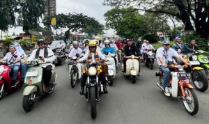 Gandeng Komunitas Motor 135 Pengantin Diarak Keliling Kota Tangerang.(ist) Portalkota.id