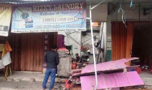 Kios Laundry di Pakualam Meledak, Diduga Tabung Uap Meledak.(ski) Portalkota.id