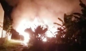 Lapak Pemulung di Pamulang Terbakar.(ist) Portalkota.id
