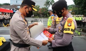 Polrestro Tangerang Kota Kukuhkan Ribuan Polisi RW se-Kota Tangerang.(ist) Portalkota.id