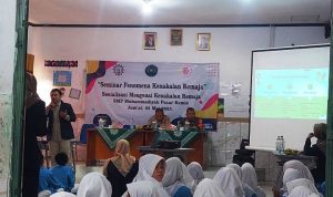 Seminar Mahasiswa UMT di SMPIT Muhammadiyah Pasar Kemis.(ist) Portalkota