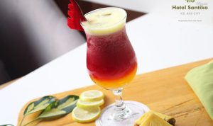 Jus Sehat Kaya Vitamin dan Penambah Imun Tubuh Hadir di Santika Premiere ICE-BSD City.(Ist) Portalkota.id