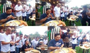 Serunya Lomba Makan Pizza Raksasa di The Royale Krakatau Hotel Cilegon.(ist) Portalkota.id