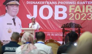 Buka Job Fair 2023 di Serang Pj Al Muktabar Bilang Begini.(Ist) Portalkota.id