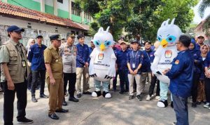 Estafet Kirab Pemilu di Serpong Utara, Camat: Kita Siap Sukseskan.(eka) Portalkota.id