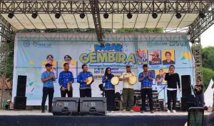 Pasar Gembira di Kecamatan Ciputat Sajikan Banyak Hiburan dan Doorprize.(eka) Portalkota.id