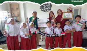 Wujud Solidaritas, 45 Sekolah di Kota Tangerang Galang Dana Untuk Palestina Bersama Baznas.(ist) Portalkota.id