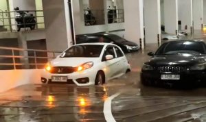 Basement Parkir Apartemen Serpong Garden Cisauk Terendam Air, Ini Kata BPBD Tangerang.(ist) Portalkota.id