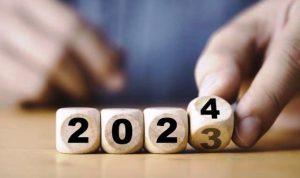 Ilustrasi pergantian tahun 2024.(bbs) Portalkota.id