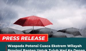 Potensi Cuaca Ekstrem di Provinsi Banten.(ist) Portalkota.id