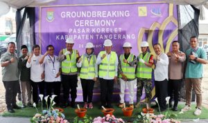Pj Bupati Andi Ony Lakukan Ground Breaking Pasar Korelet.(ist) Portalkota.id