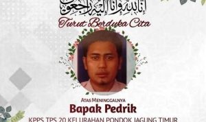 Anggota KPPS dari Pondok Jagung Timur Meninggal Dunia.(ist) Portalkota.id