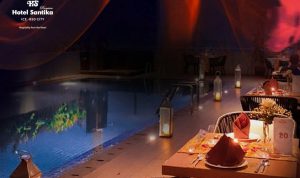 Dinner Romantis hari Valentine “Just the Two of Us” di Rooftop Hotel Santika Premiere ICE-BSD City.(ist) Portalkota.id