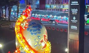 Gading Serpong Dibuat Heboh dengan Hadirnya Telor Naga Raksasa.(ist) Portalkota.id