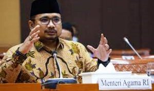 Menteri agama RI Yaqut Cholil Qoumas.(net) Portalkota.id