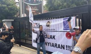 Aliansi Jurnalis Tangsel Tegas Tolak Revisi Undang-Undang Penyiaran.(riski) Portalkota.id