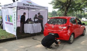 DLHK Kabupaten Tangerang Buka Layanan Uji Emisi Gratis.(Ist) Portalkota.id