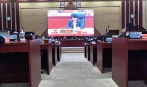 Suasana rapat paripurna pembahasan RPJPD 2025-2045.(riski) Portalkota.id