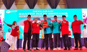 Pilkada Tangsel 2024 PDI Perjuangan Usung Benyamin-Pilar.(Riski) Portalkota.id